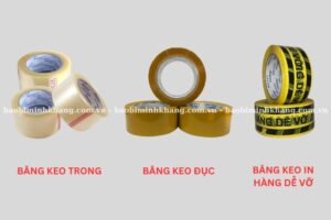 Bao Bì Minh Khang cung cấp băng keo giá sỉ các loại trong, đục, in hàng dễ vỡ