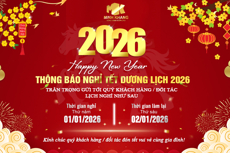 Bao Bì Minh Khang thông báo lịch nghỉ tết 2026