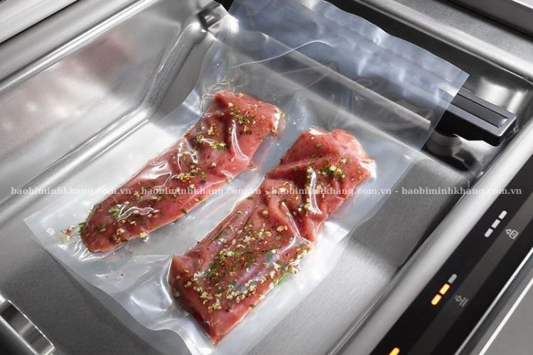 Túi hút chân không 2 mặt trơn với độ dày 10 dem
