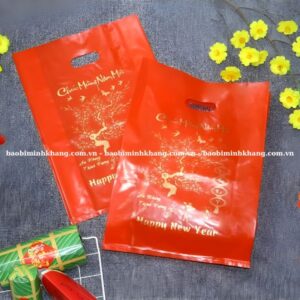 Túi nilon chúc mừng năm mới đa dạng kích thước