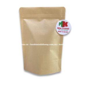 Túi zip đáy đứng 2 mặt giấy