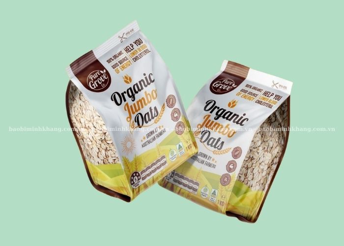 Bao bì thực phẩm dạng túi 4 biên giúp chống oxy và cản sáng tốt