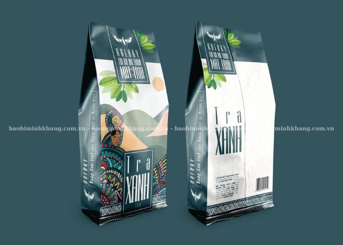 Bao bì trà đẹp in sắc nét, bảo quản tốt trà xanh và trà thảo mộc