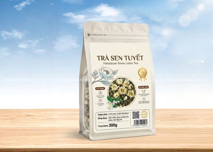 Bao bì trà túi zip 8 cạnh phù hợp cho trà cao cấp