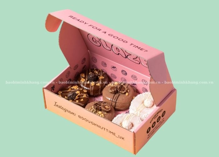 Hộp giấy với đa dạng chất liệu giúp bao bì thực phẩm tăng tính thẩm mỹ, dễ in ấn
