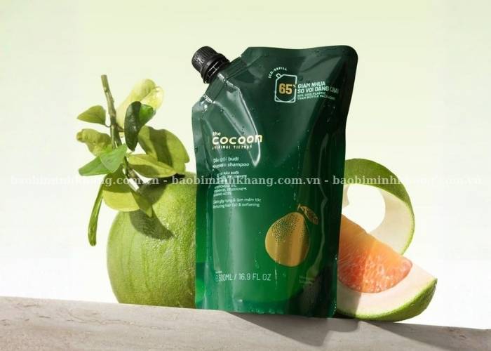 Mẫu bao bì đẹp túi zip đáy đứng cho sản phẩm chăm sóc tóc