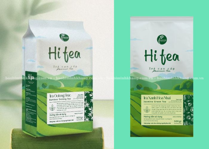 Mẫu bao bì trà đẹp, nổi bật, dễ nhận diện trên kệ bán lẻ