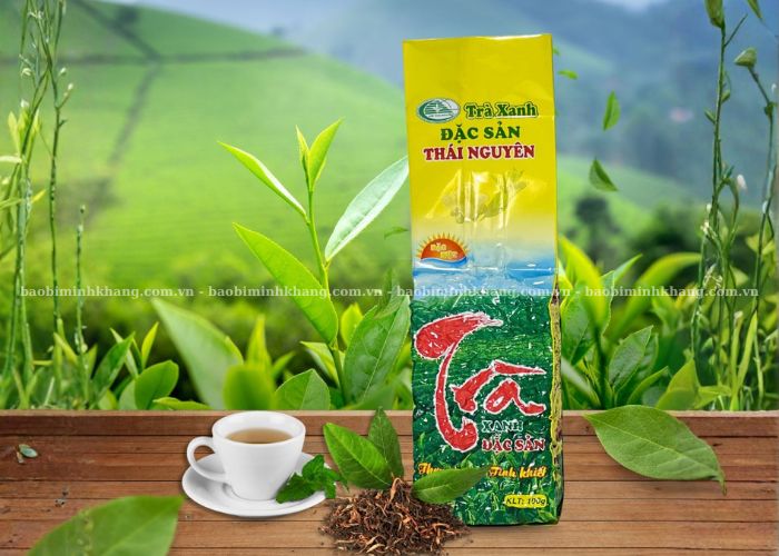 Mẫu túi trà hút chân không bảo quản tốt trà xanh 