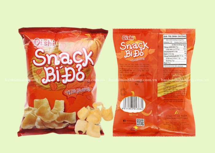 Túi hàn lưng giữa chuyên dùng cho các loại bánh snack