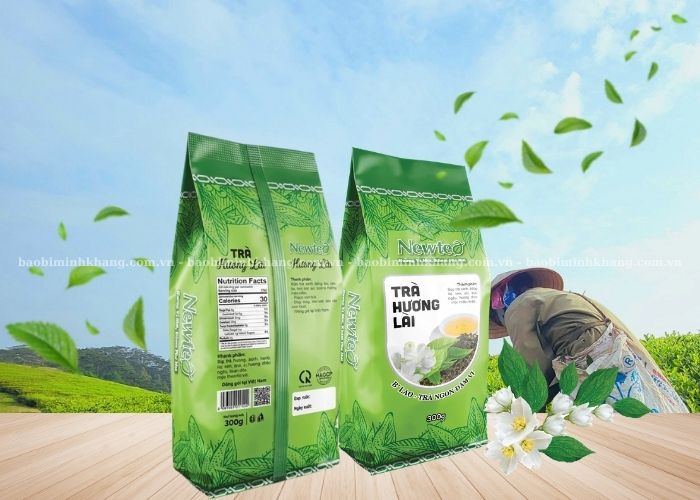 Túi hàn lưng giữa có cấu trúc đa lớp giúp giữ hương trà hoa lài tốt