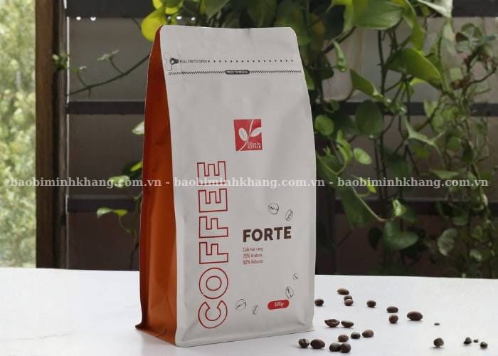 Túi zip 8 cạnh chuyên dùng để đựng cà phê 