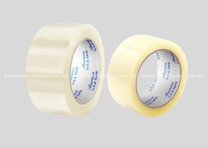 Băng keo OPP trong với bề mặt trong suốt không che mất thông tin hàng hoá
