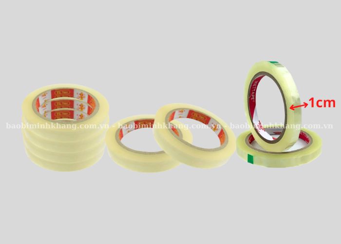 Băng keo trong nhỏ là dòng sản phẩm được sử dụng phổ biến nhất nhờ giá thành rẻ