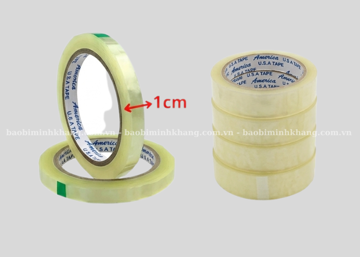 Băng keo trong nhỏ là dòng sản phẩm được sử dụng phổ biến nhất nhờ giá thành rẻ