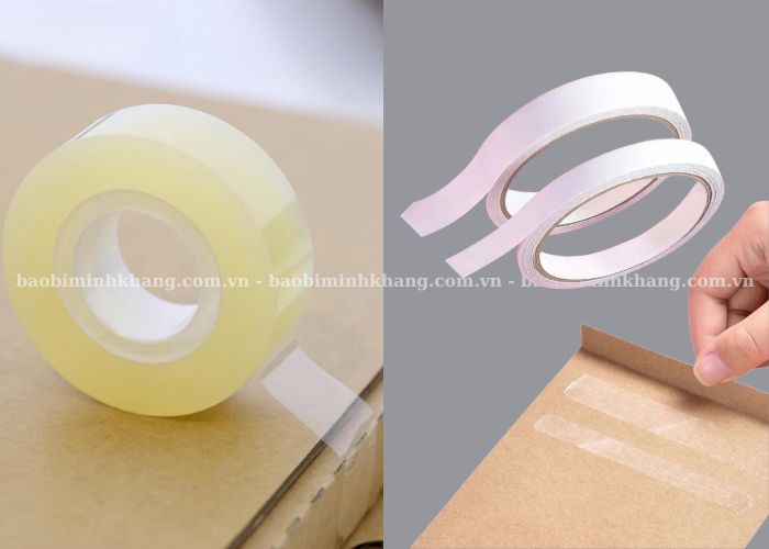 Băng keo văn phòng phẩm bám dính chắc chắn giúp giúp cố định giấy tờ, tài liệu