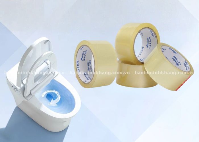 Bao Bì Minh Khang là nơi cung cấp băng dính bền chắc hỗ trợ tốt cho việc thông bồn cầu 