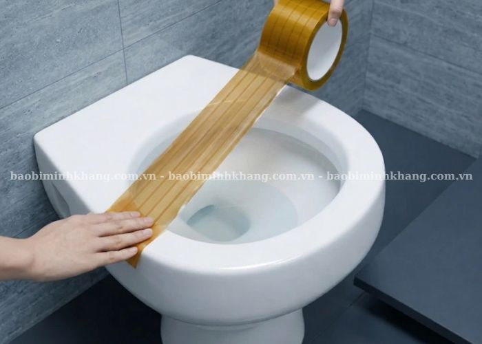 Thông bồn cầu bằng băng dính là giải pháp tiết kiệm chi phí hiệu quả