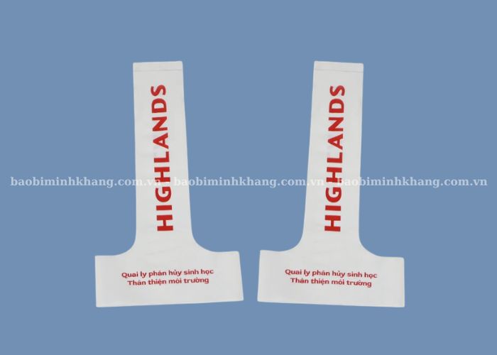 Túi chữ T tự huỷ được sử dụng phổ biến cho các quán nước hướng đến thương hiệu xanh