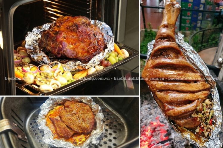 Bạn có thể nướng bằng lò than, lò điện và nồi chiên không dầu cho món dê nướng giấy bạc