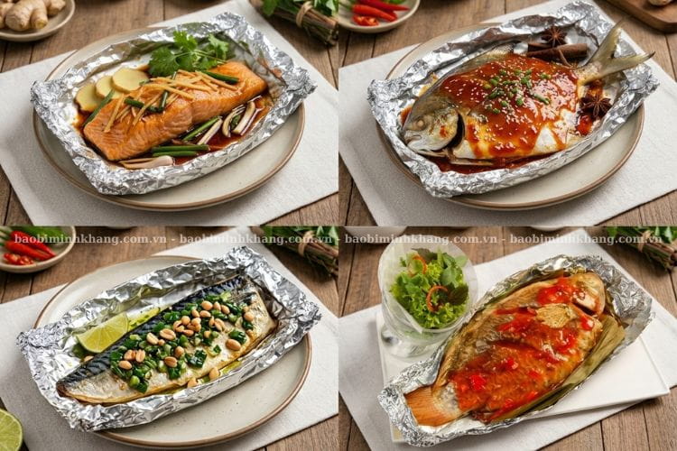 Bạn lựa chọn 14 công thức cá nướng giấy bạc tùy theo khẩu vị của mình