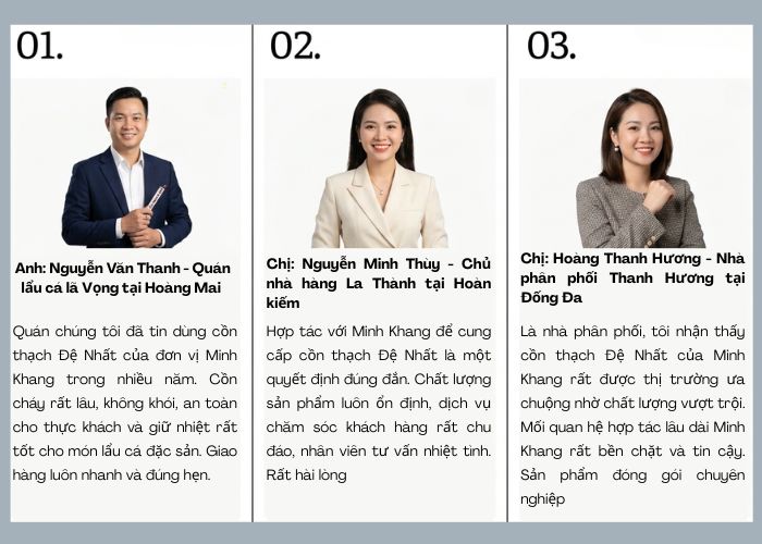 Bao Bì Minh Khang được nhiều khách hàng mua cồn thạch Hà Nội đánh giá tốt