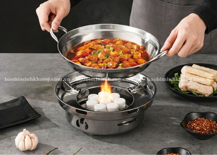 Cồn khô nấu lẩu cháy ổn định duy trì lửa trong 25 -30 phút