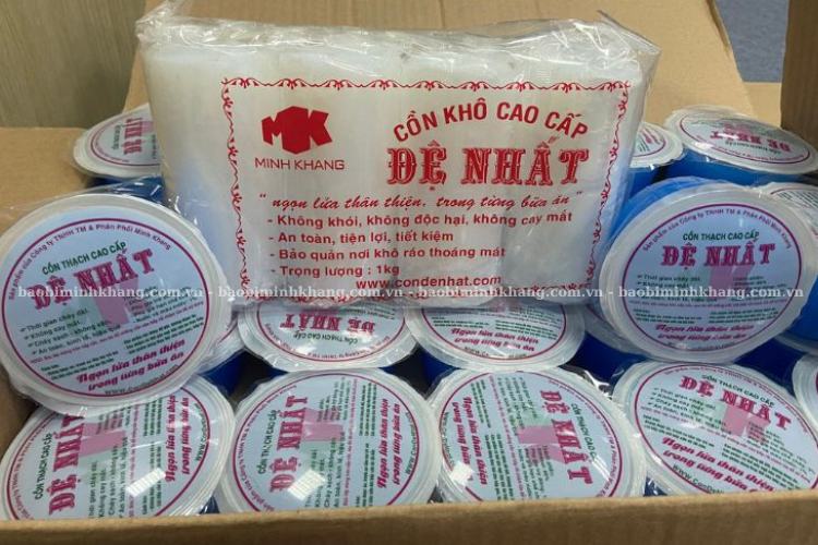 Minh Khang sản xuất cồn khô, cồn thạch công nghiệp uy tín