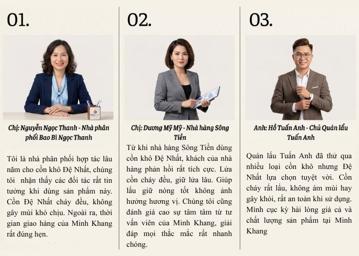 Minh Khang - Xưởng sản xuất cồn khô lâu năm luôn nhận đánh giá tích cực từ khách hàng