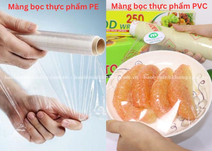 Bao Bì Minh Khang chia sẻ kiến thức về màng bọc thực phẩm PE và điểm khác biệt so với màng bọc PVC