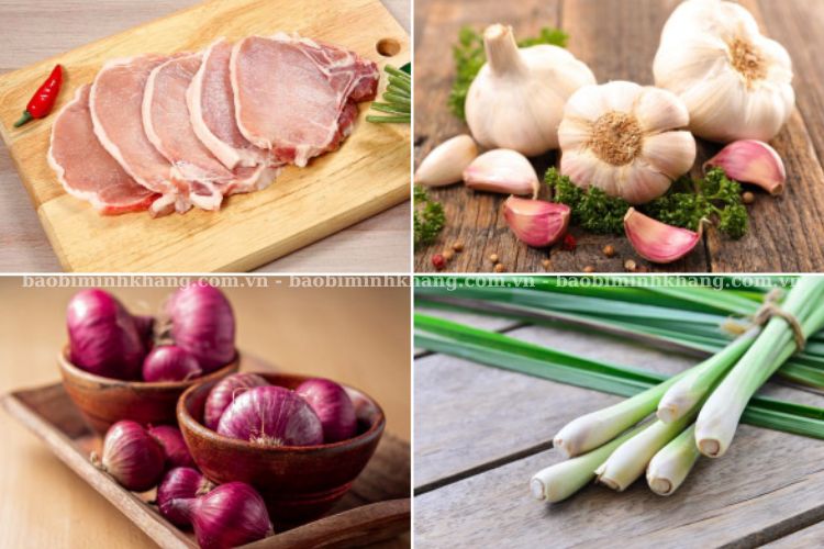 Chuẩn bị nguyên liệu đầy đủ trước khi làm thịt nướng giấy bạc