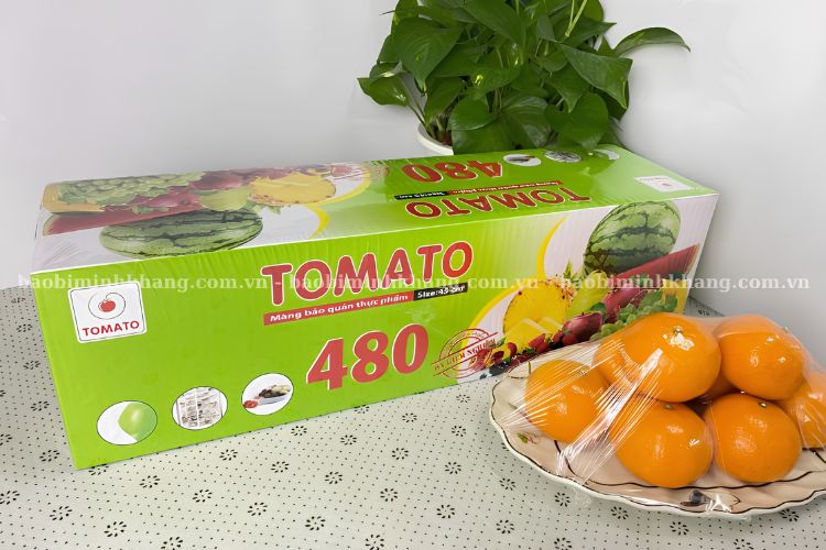 Bao Bì Minh Khang cung cấp màng bọc thực phẩm TOMATO giá sỉ tốt.